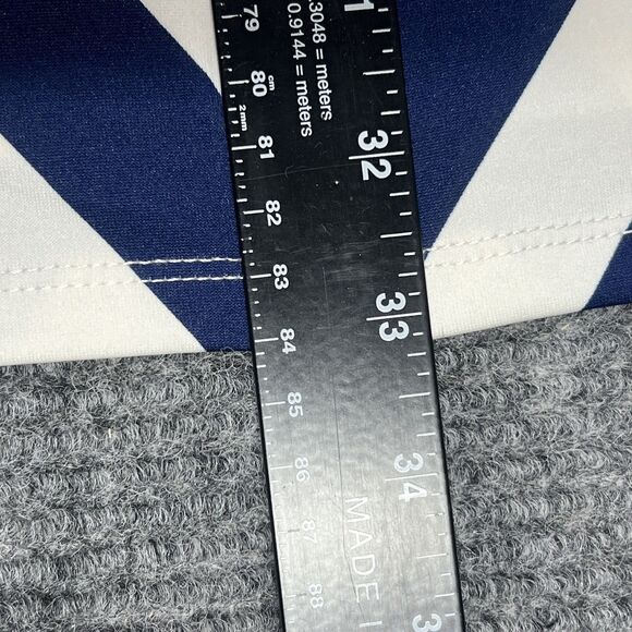 Blue White Zig Zag‎ Womens Small Dress  Decorative Button Up Long Sleeves Casual - Picture 8 of 16